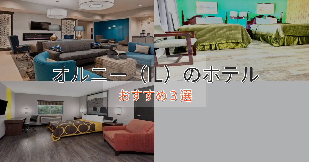 【2025年最新】オルニー（IL）のおもてなしホテル3選【サービス重視】