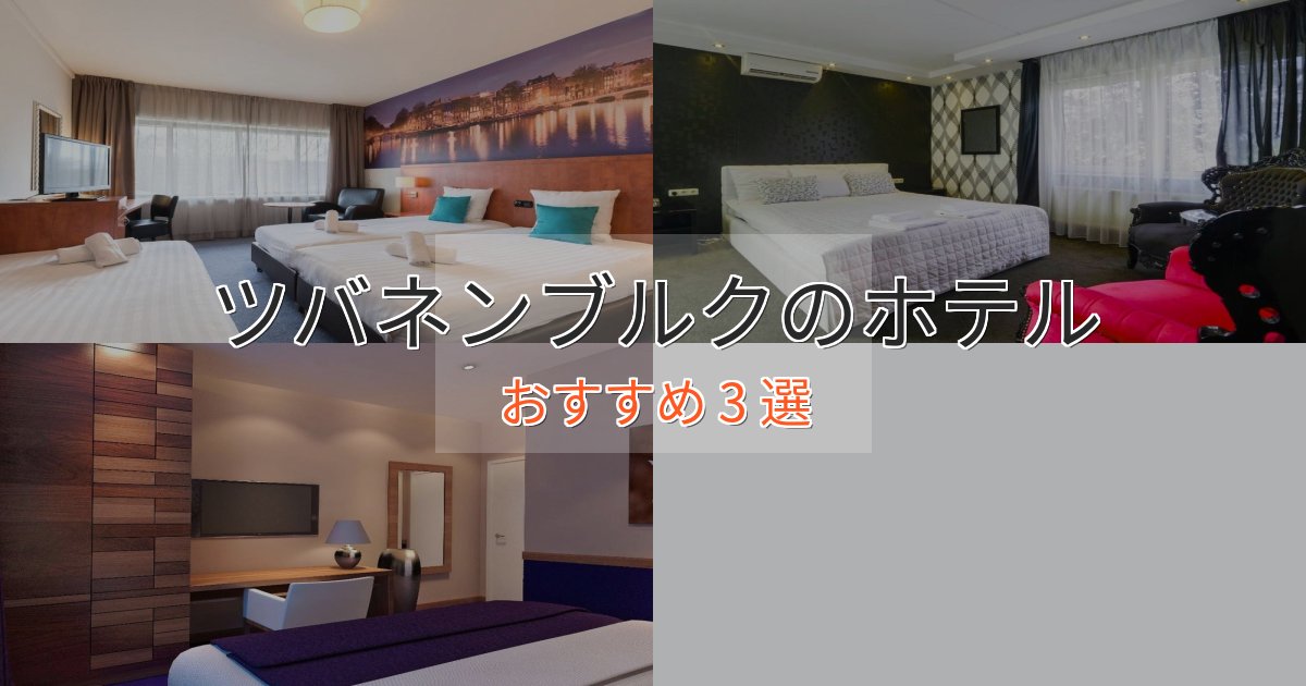 ビジネス利用にもツバネンブルクの高級ホテル3選【口コミ評価付き】