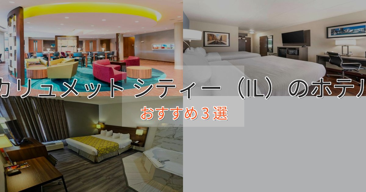 《今だけ特価》プレミアムカリュメット シティー（IL）のエレガントホテル3選【特別な滞在】