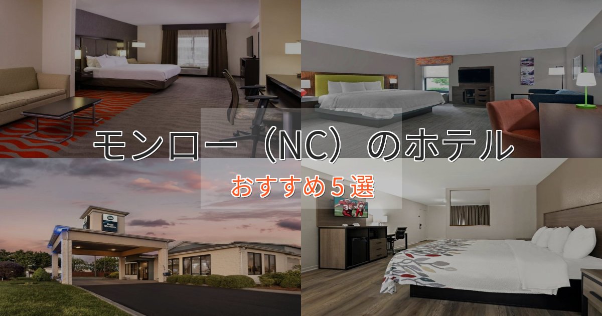 駅近便利モンロー（NC）のデザインホテル5選【インスタ映え】