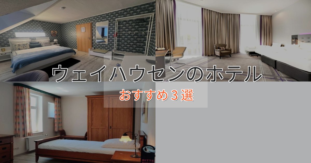 《限定特典付き》モダンラグジュアリーウェイハウセンのデザインホテル3選【インスタ映え】